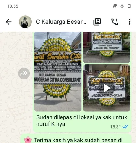 Pengiriman Papan Bunga Duka Tebo